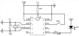 循环定时蜡烛芯片