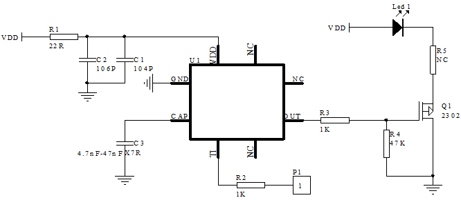 触控芯片电路图